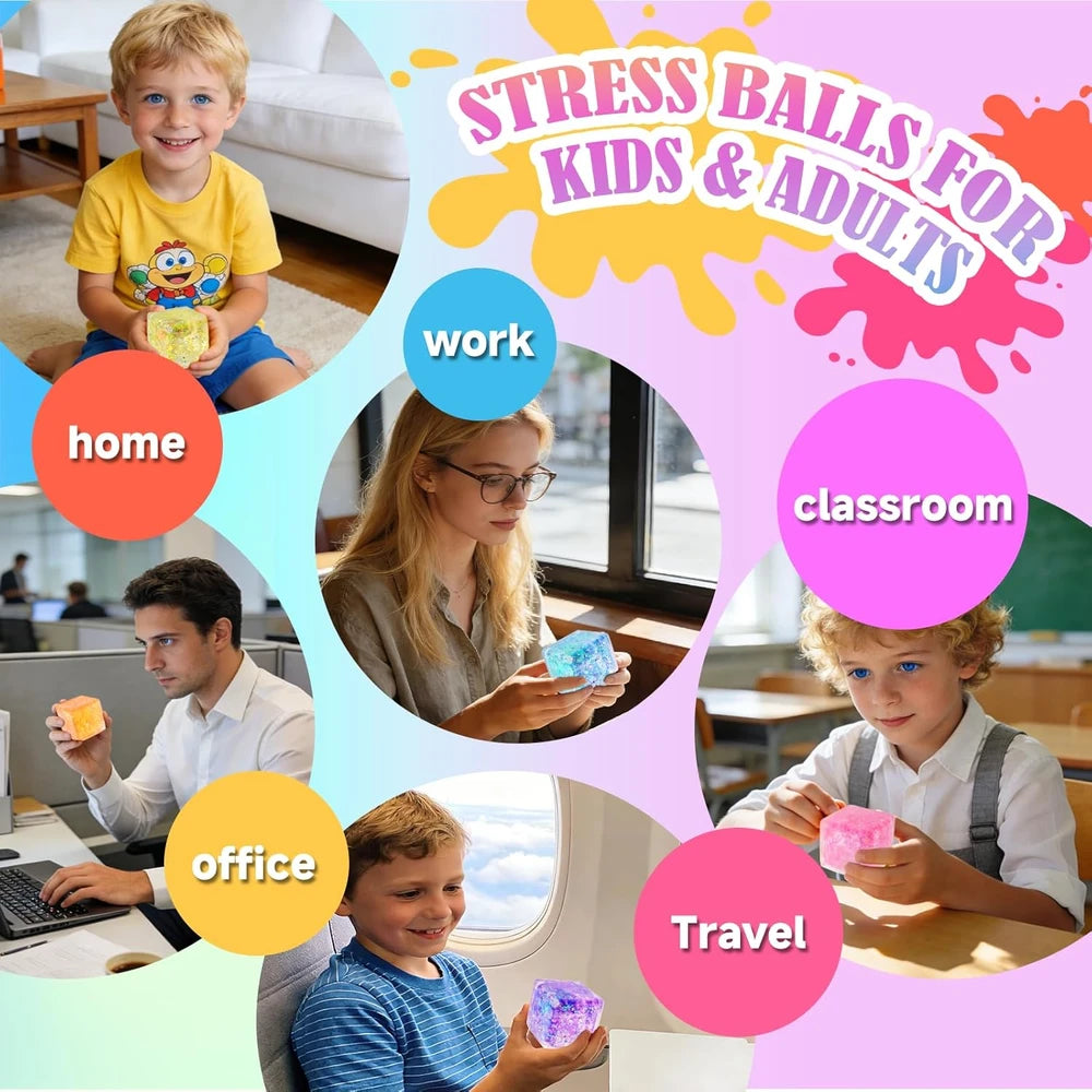 Vespro Slow Rising Cube Stress Ball