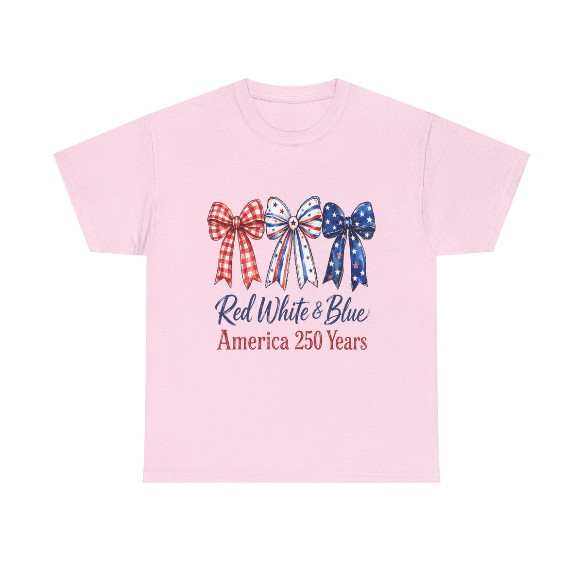 America 250 Red White & Blue Bow T-Shirt