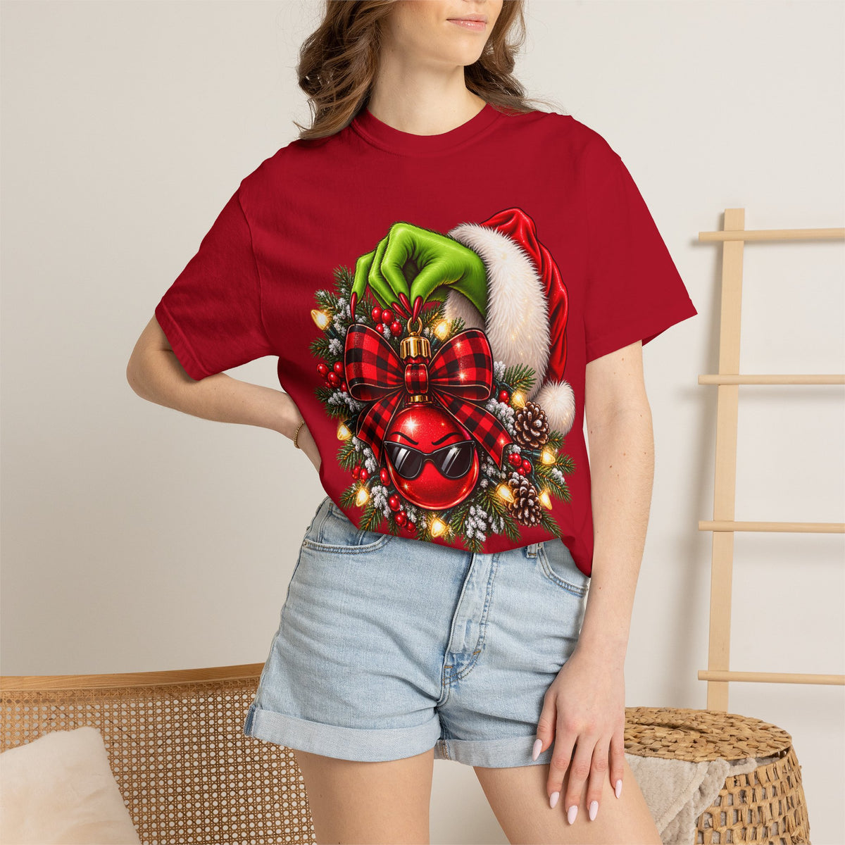 Holiday Grinch Wreath T-Shirt