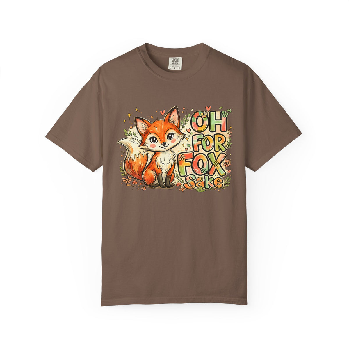 Fox Graphic T-Shirt — Cute "Oh For Fox Sake" Woodland Tee