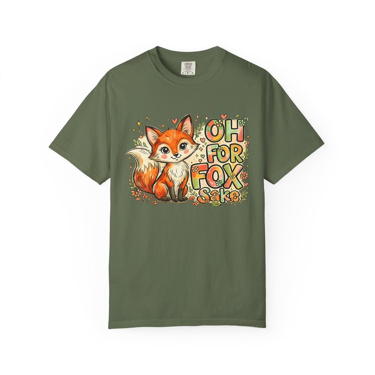 Fox Graphic T-Shirt — Cute "Oh For Fox Sake" Woodland Tee