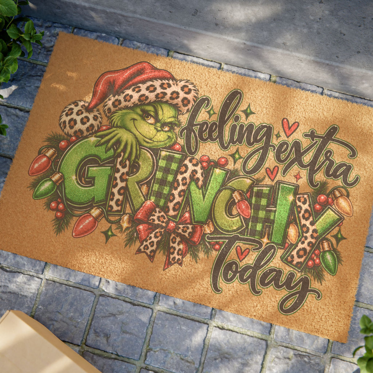 Grinch Holiday Doormat