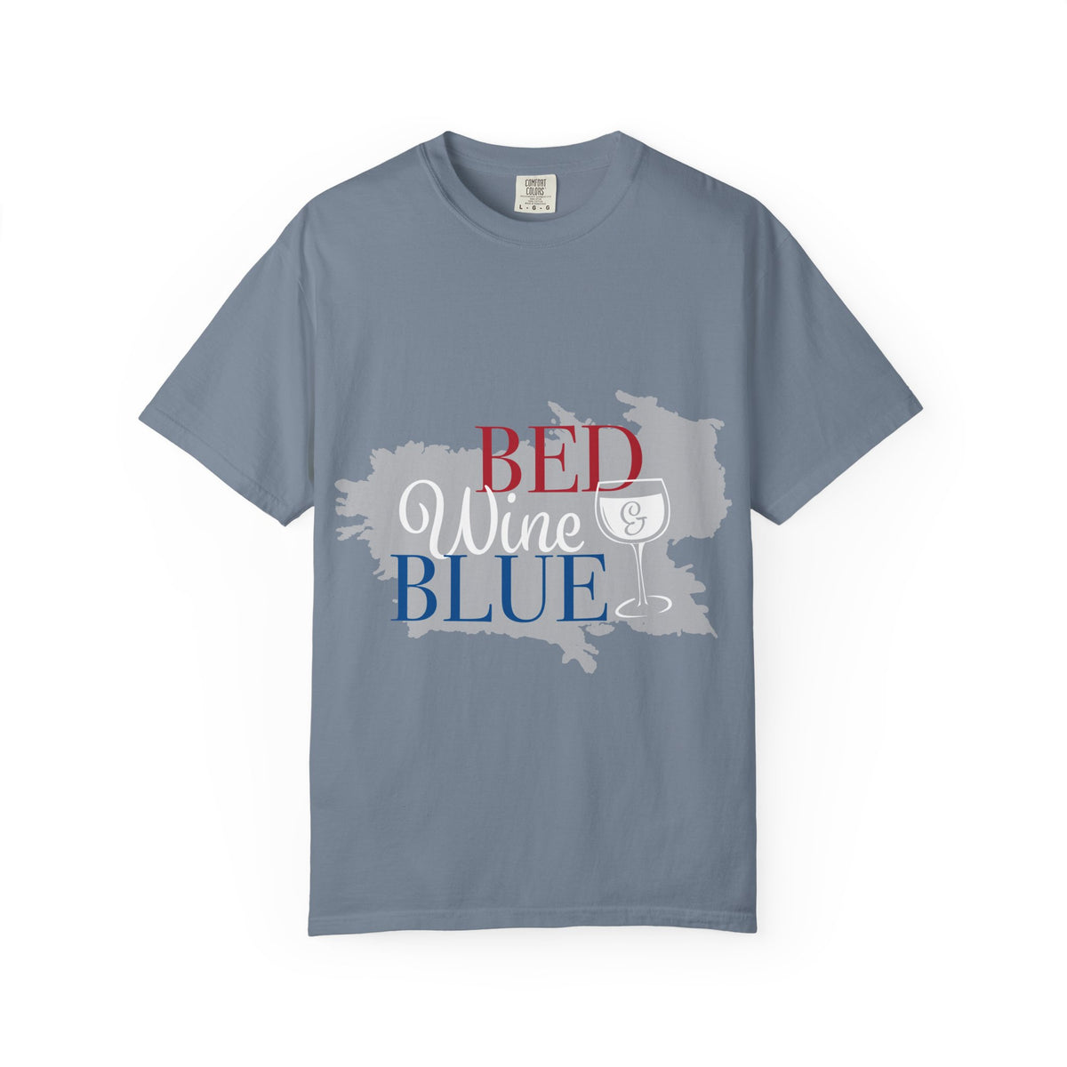 Red Wine Blue Wine Glass Graphic Tee