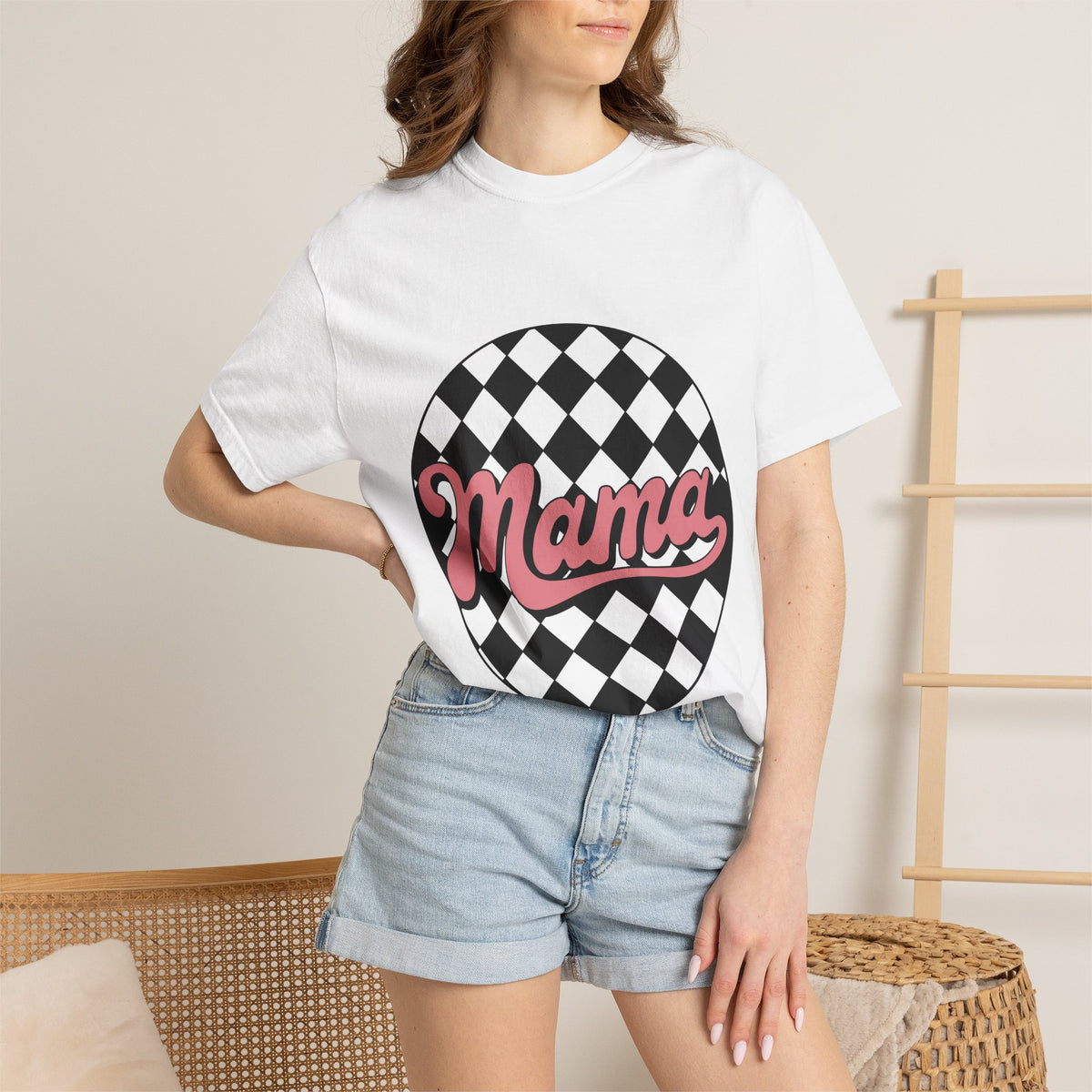 Mama Checkerboard T-Shirt