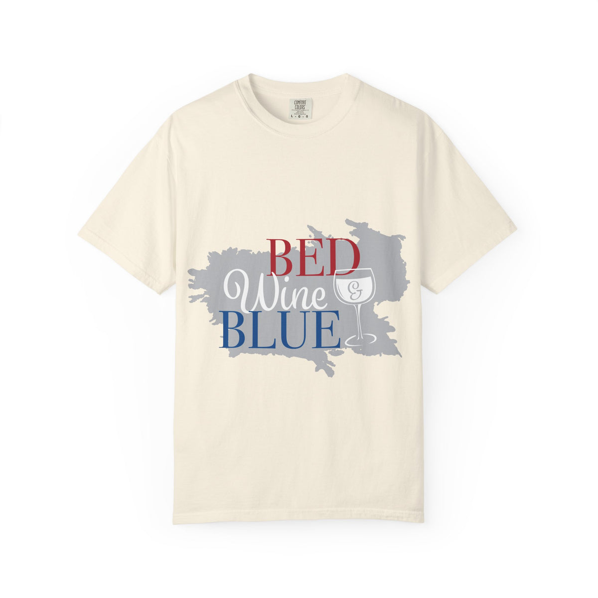 Red Wine Blue Wine Glass Graphic Tee