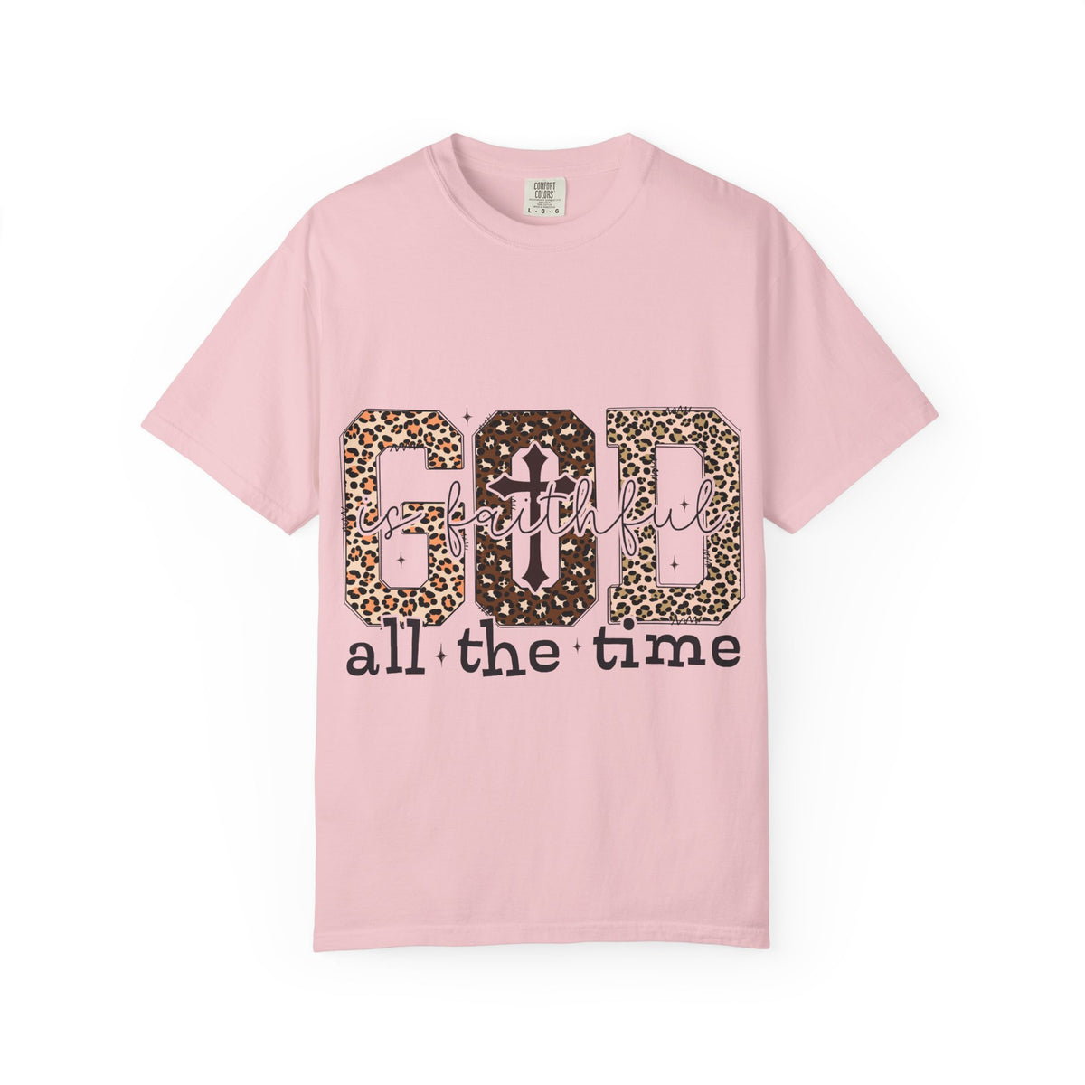 God Grateful All The Time Leopard Print T-Shirt