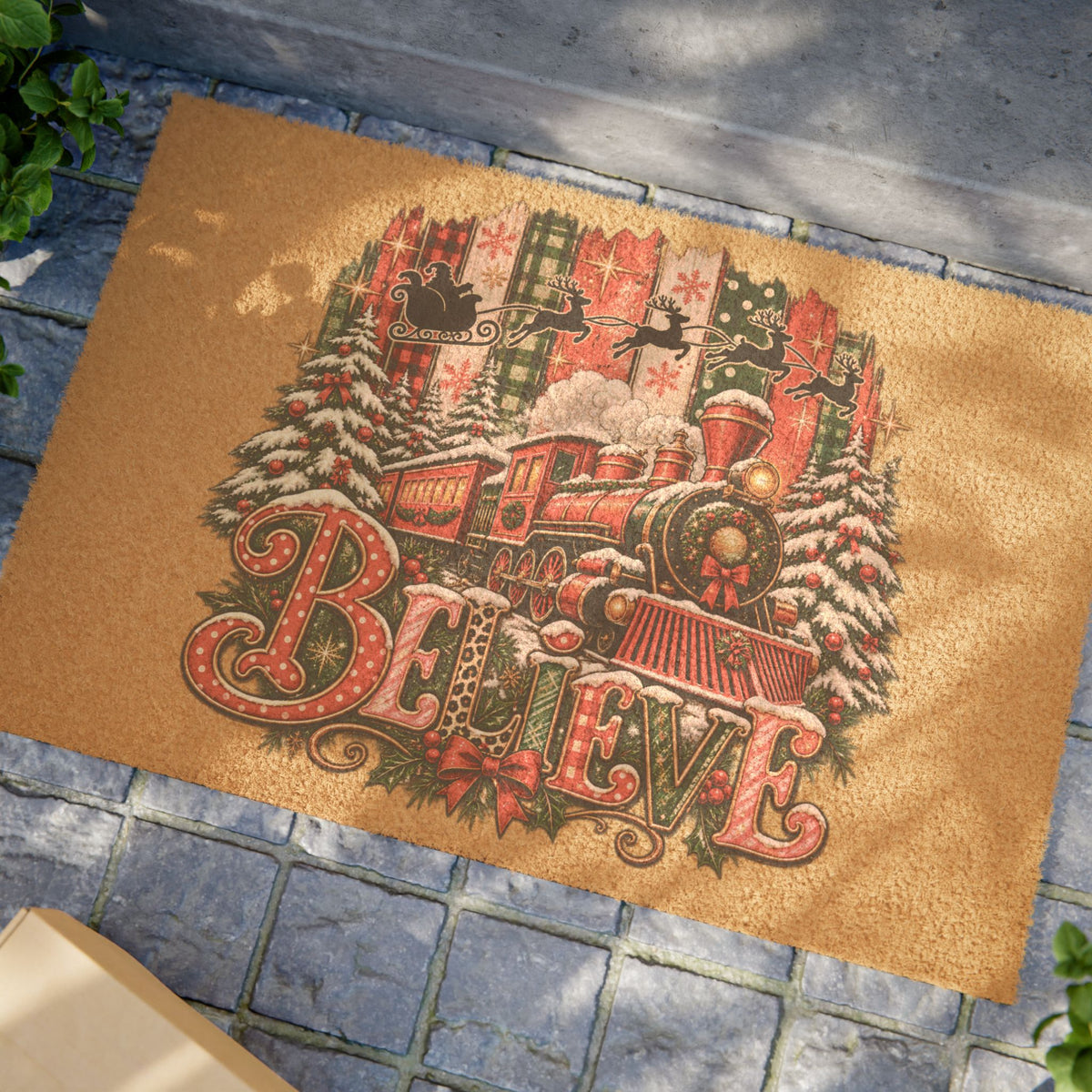 Believe Christmas Doormat
