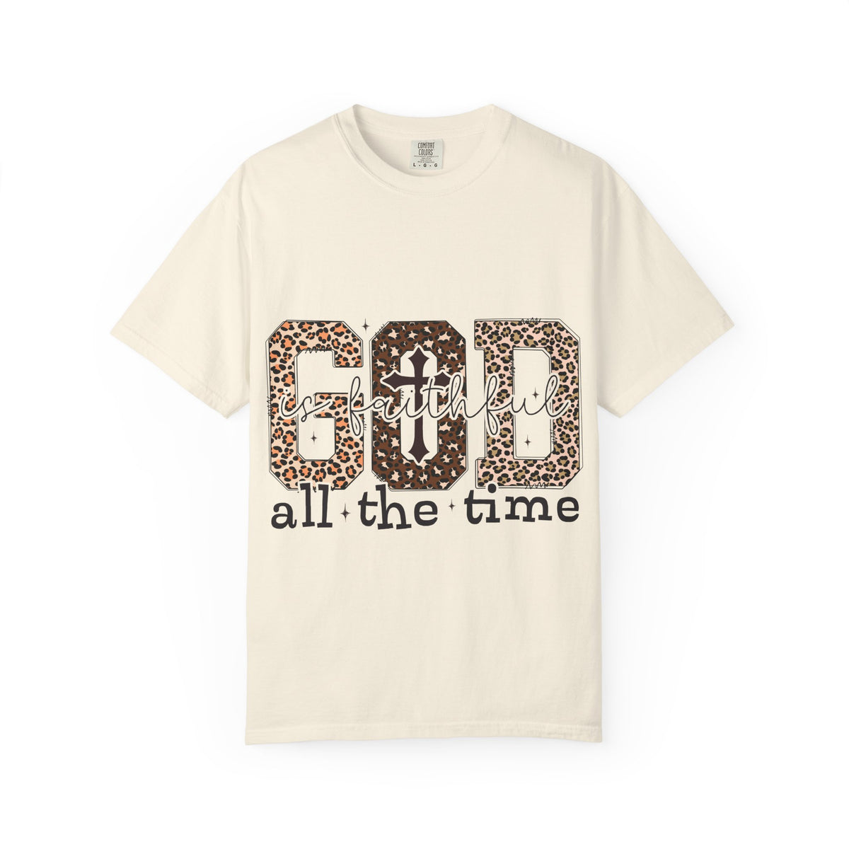God Grateful All The Time Leopard Print T-Shirt