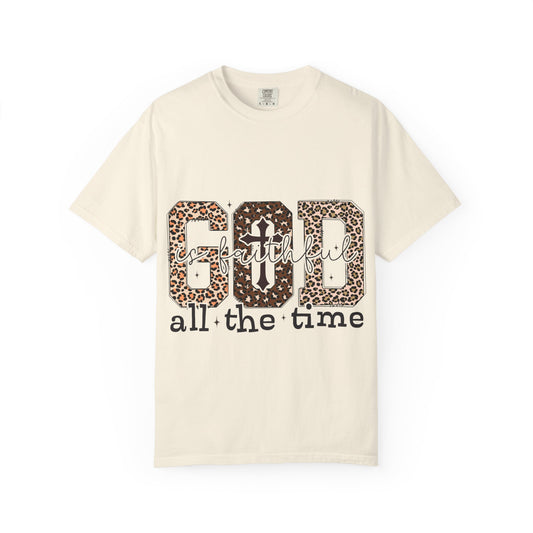 God Grateful All The Time Leopard Print T-Shirt