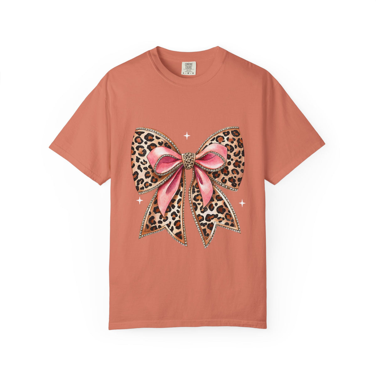 Leopard Pink Bow T-Shirt