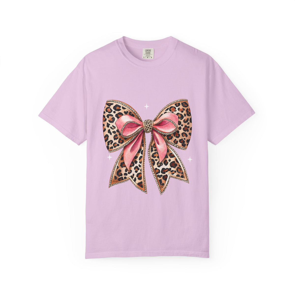 Leopard Pink Bow T-Shirt