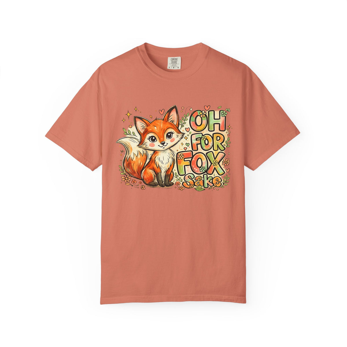 Fox Graphic T-Shirt — Cute "Oh For Fox Sake" Woodland Tee