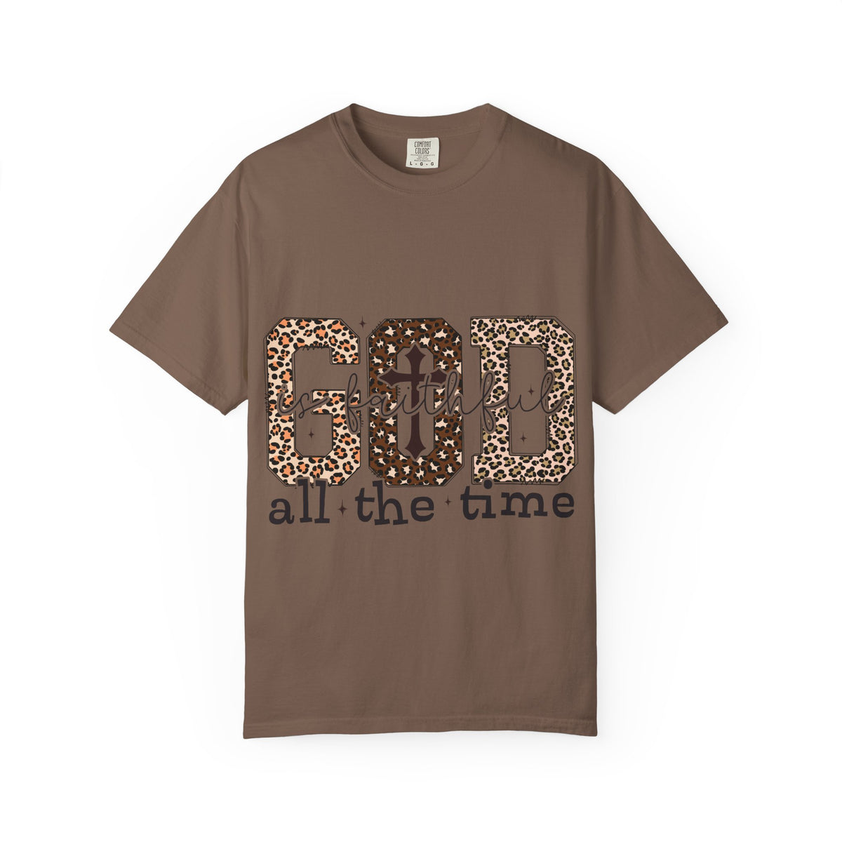 God Grateful All The Time Leopard Print T-Shirt