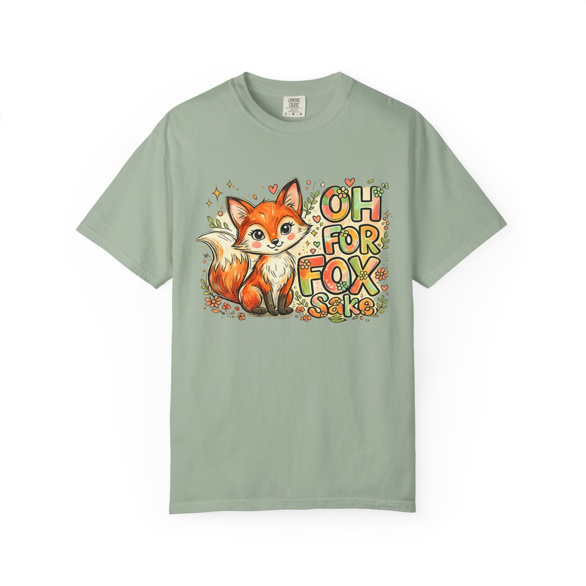 Fox Graphic T-Shirt — Cute "Oh For Fox Sake" Woodland Tee