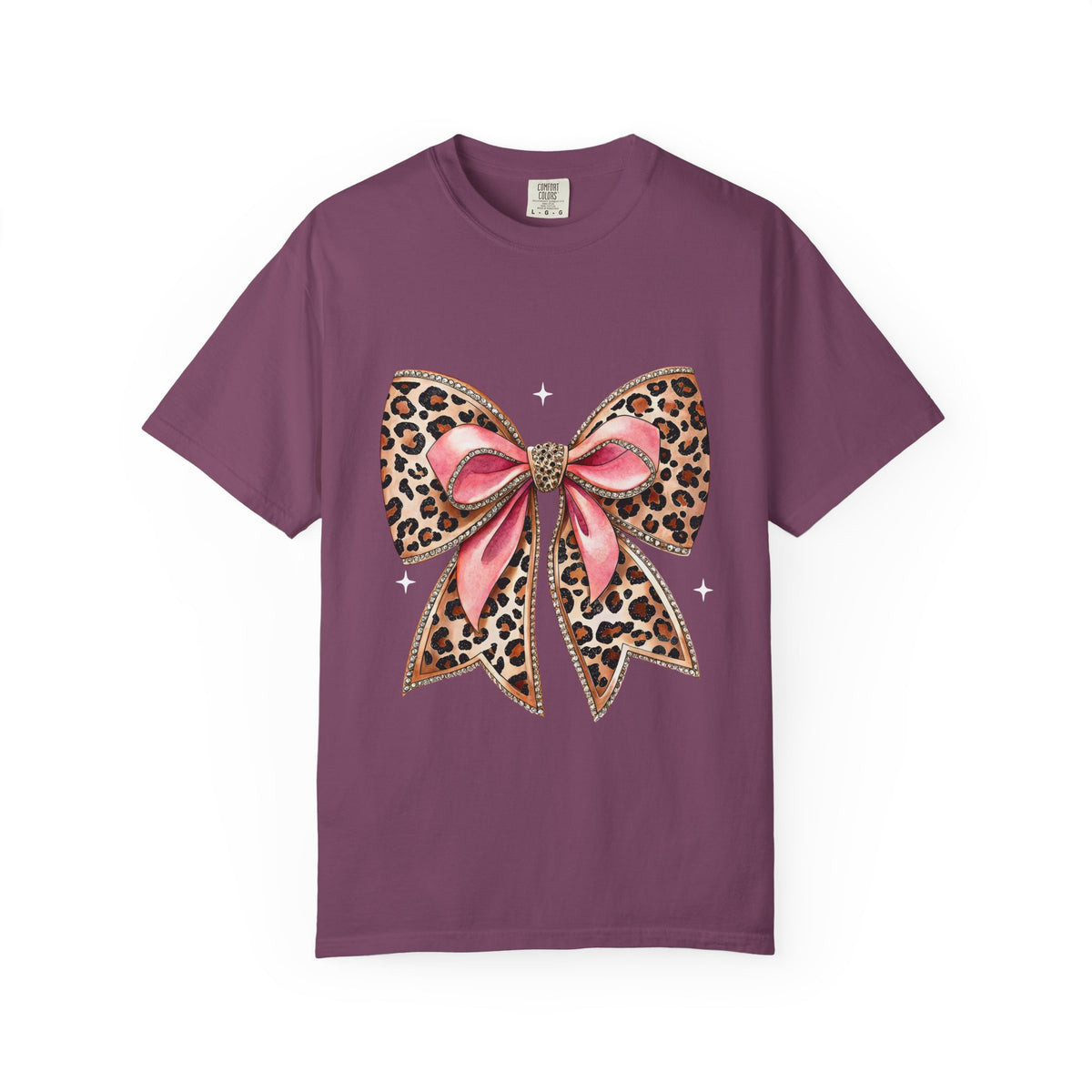 Leopard Pink Bow T-Shirt