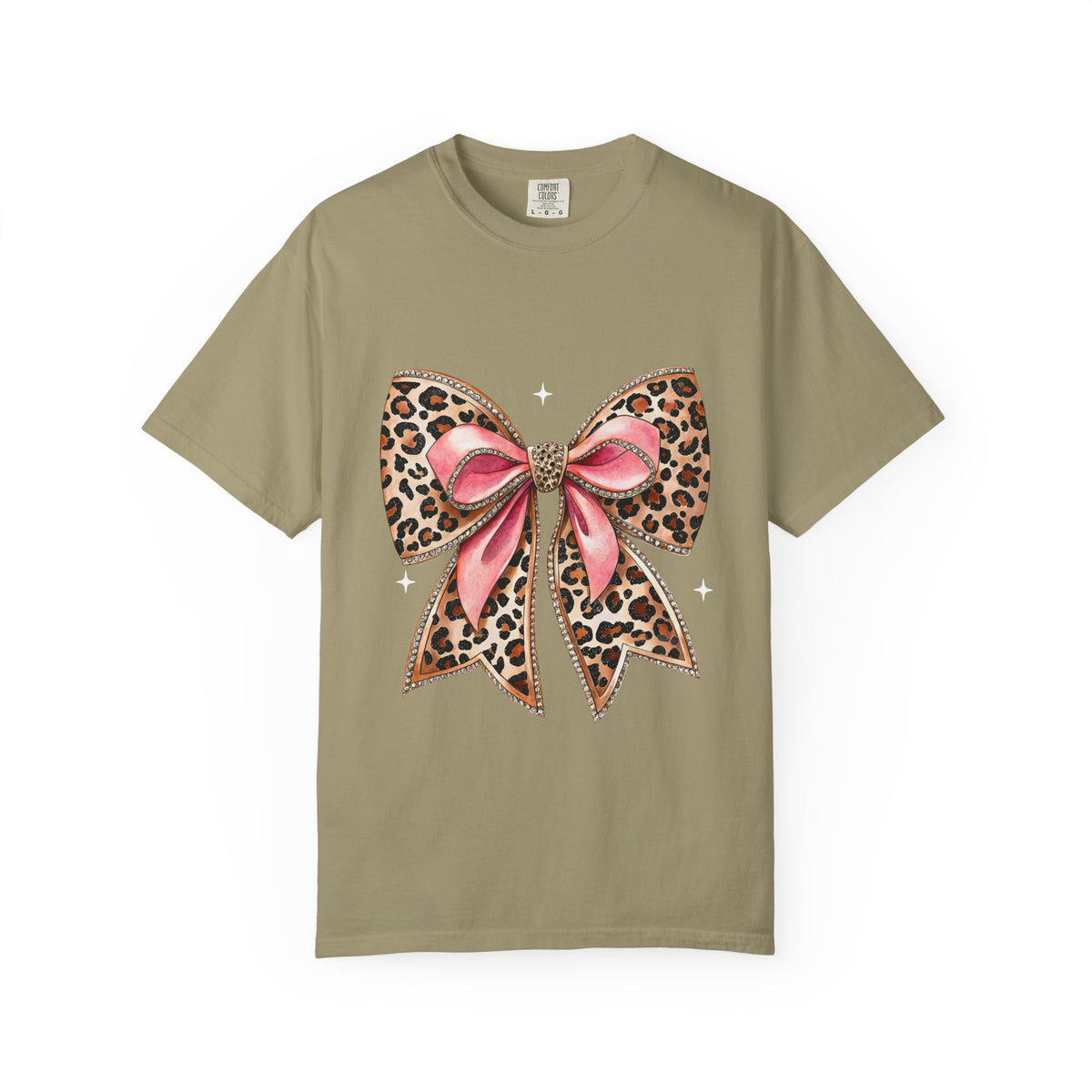 Leopard Pink Bow T-Shirt