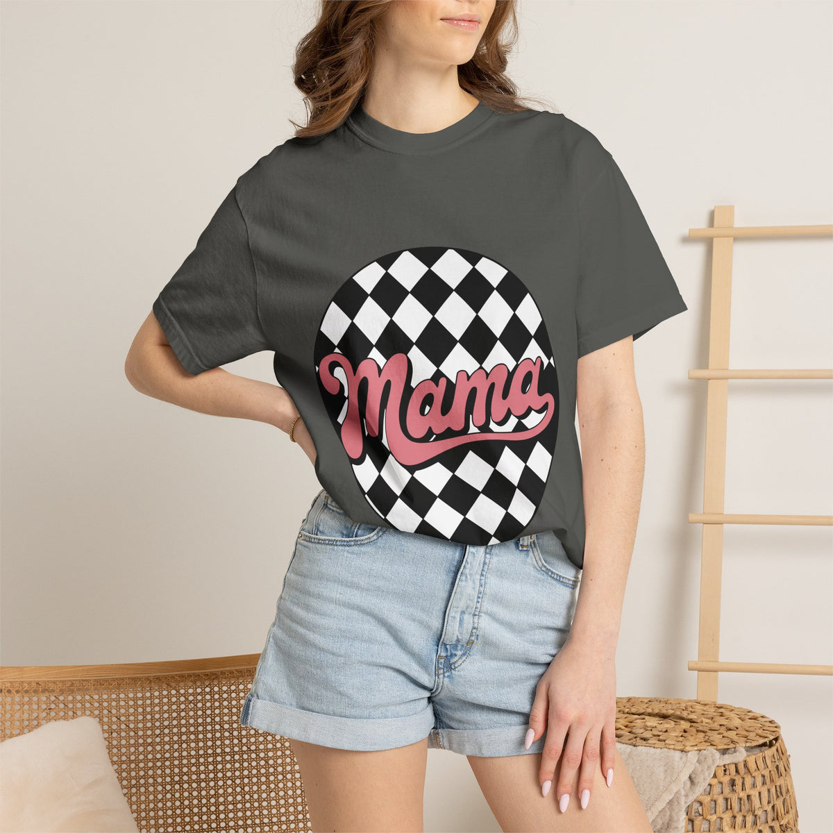 Mama Checkerboard T-Shirt