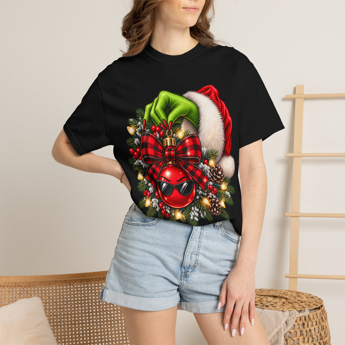 Holiday Grinch Wreath T-Shirt