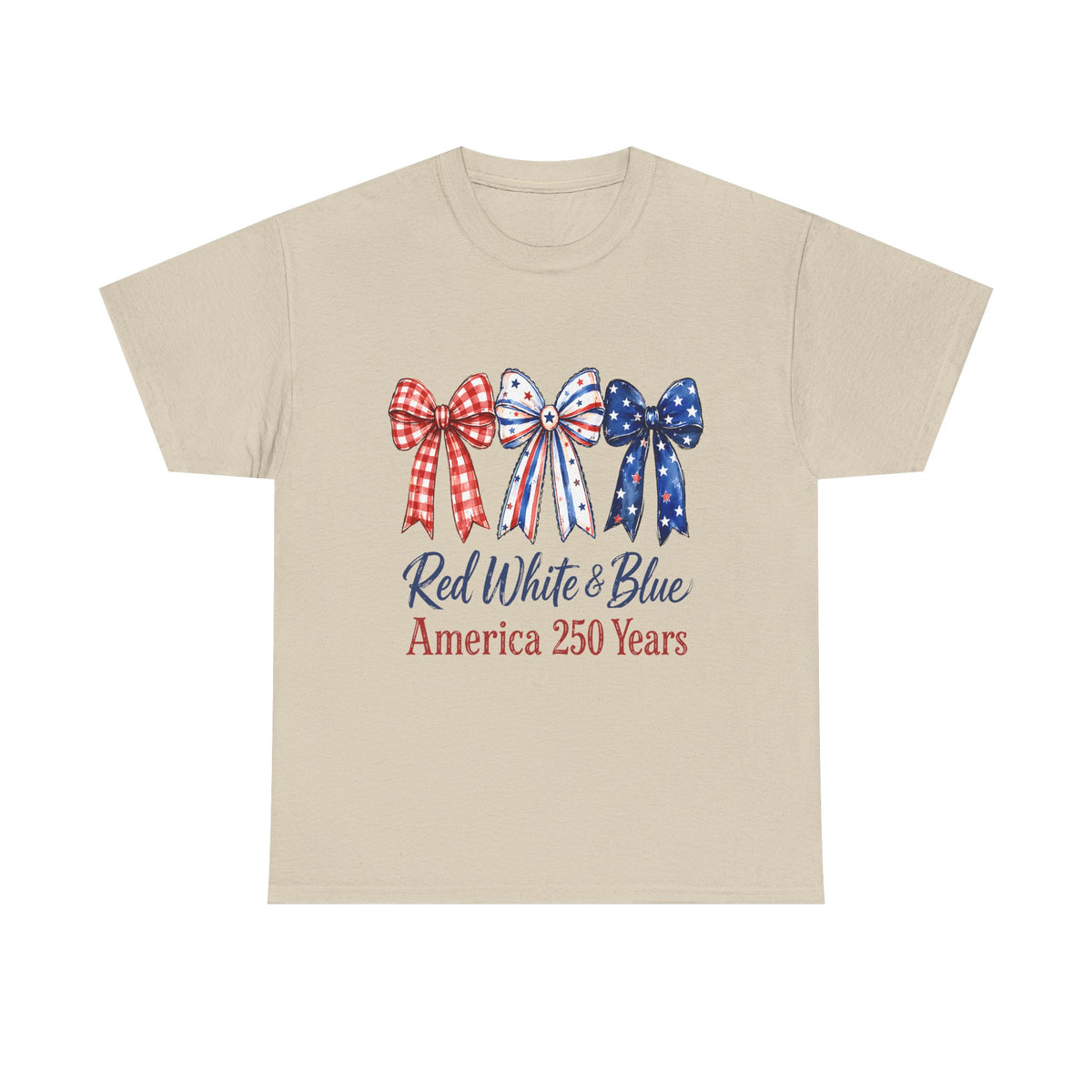 America 250 Red White & Blue Bow T-Shirt