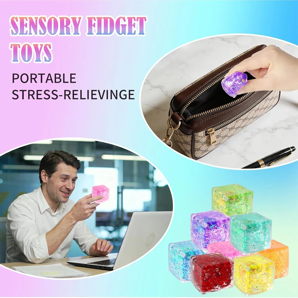 Vespro Slow Rising Cube Stress Ball