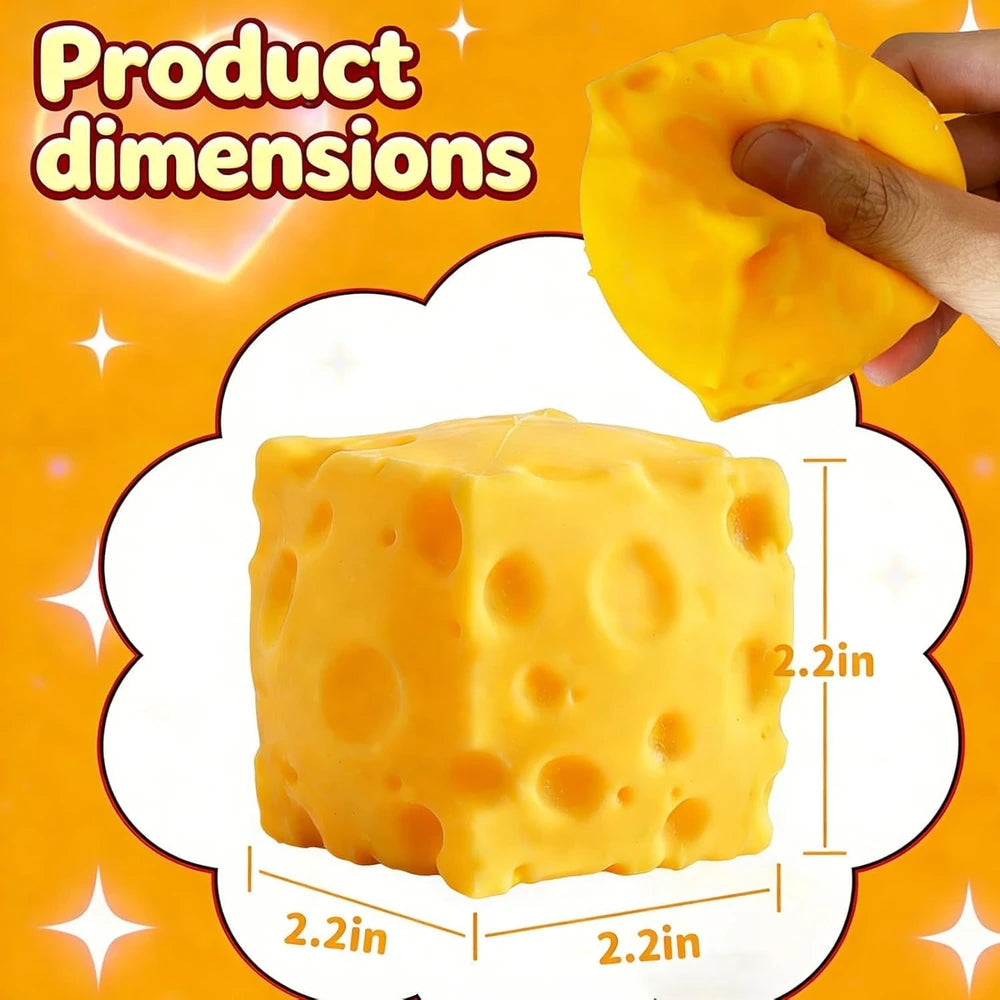 Squishy cheese sensory toy