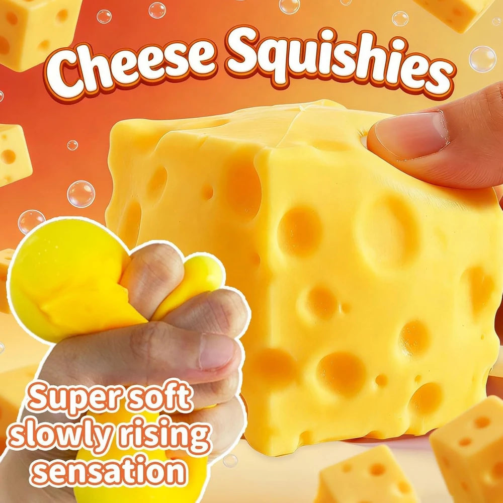 Squishy cheese sensory toy