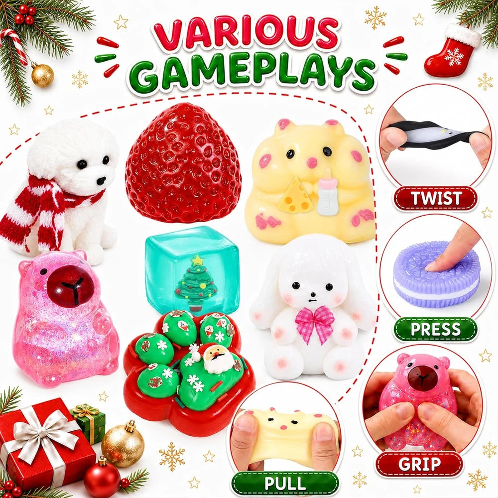 Christmas Squishy Toys Advent Calendar