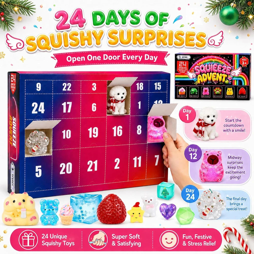 Christmas Squishy Toys Advent Calendar