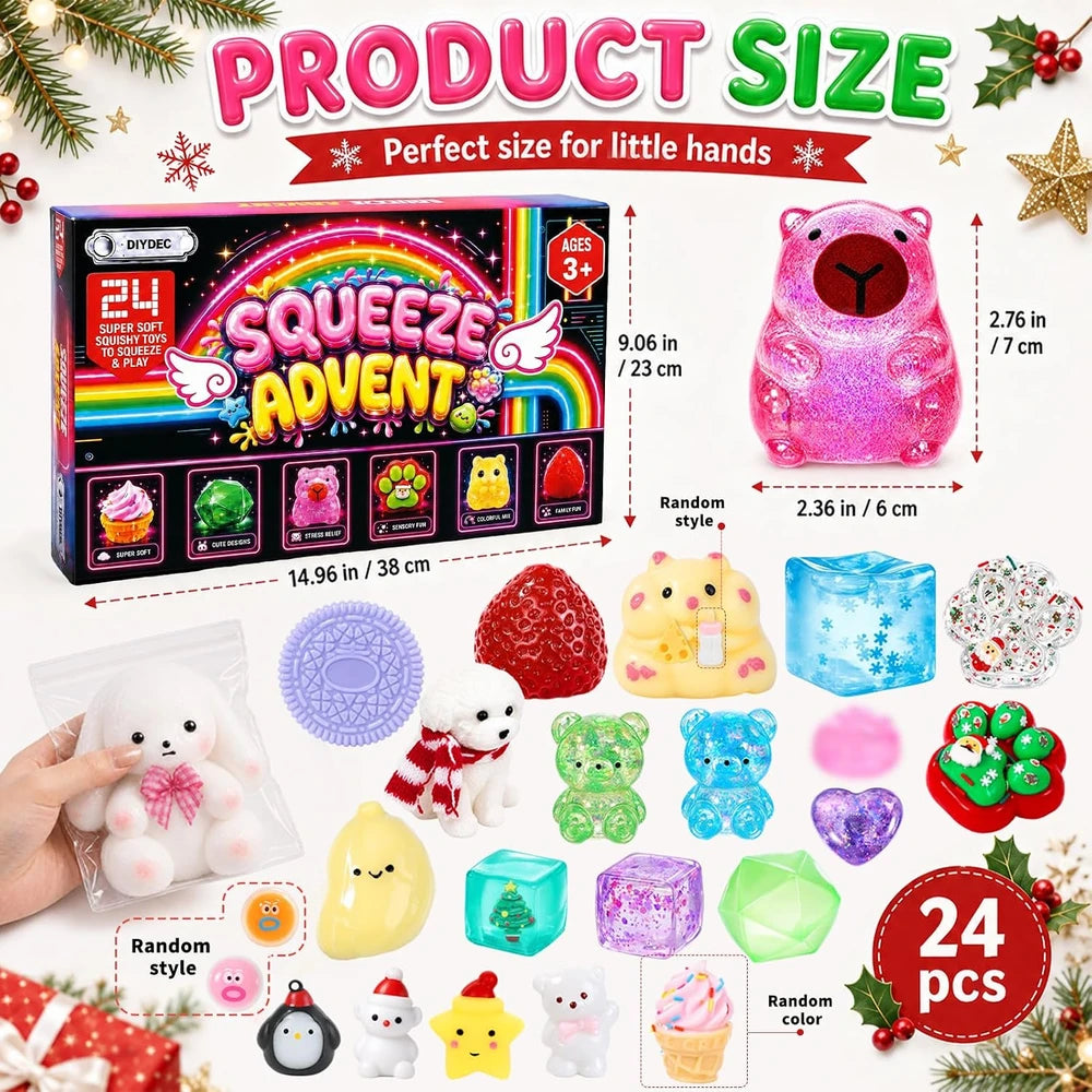 Christmas Squishy Toys Advent Calendar