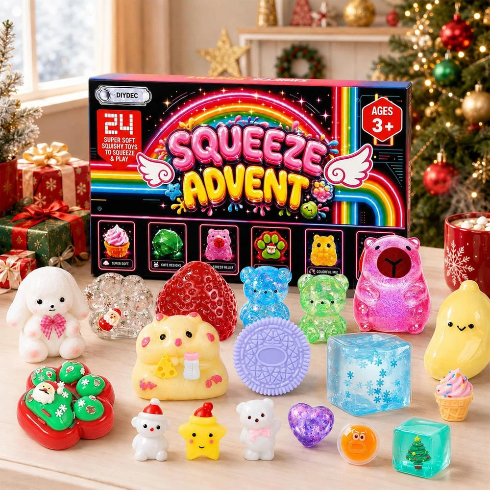 Christmas Squishy Toys Advent Calendar
