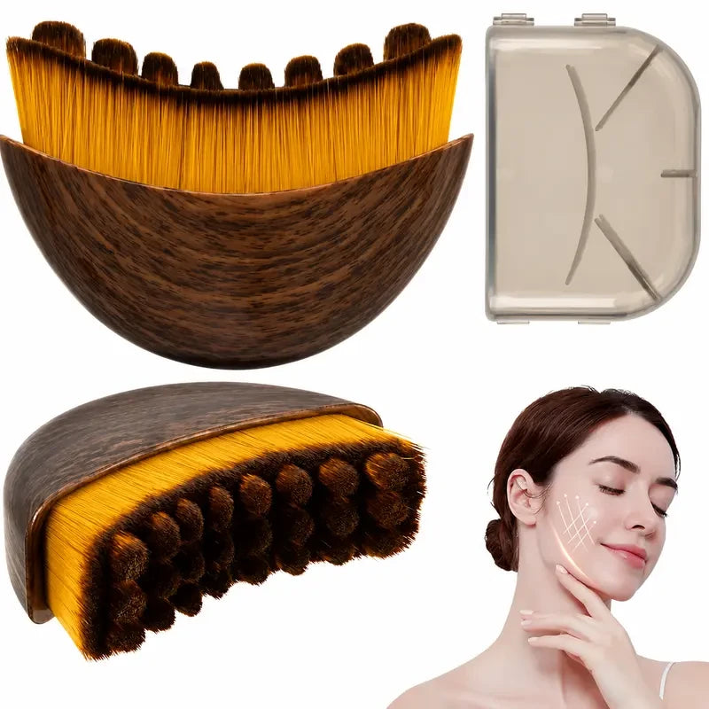 Facial Lymphatic Contour Brush for Evening Relief