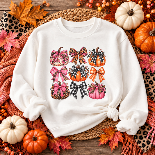Pumpkin Patch Bow Sweatshirt