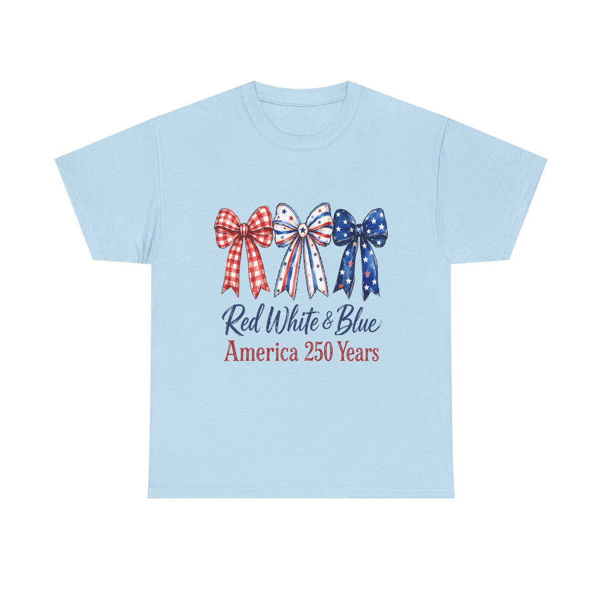 America 250 Red White & Blue Bow T-Shirt
