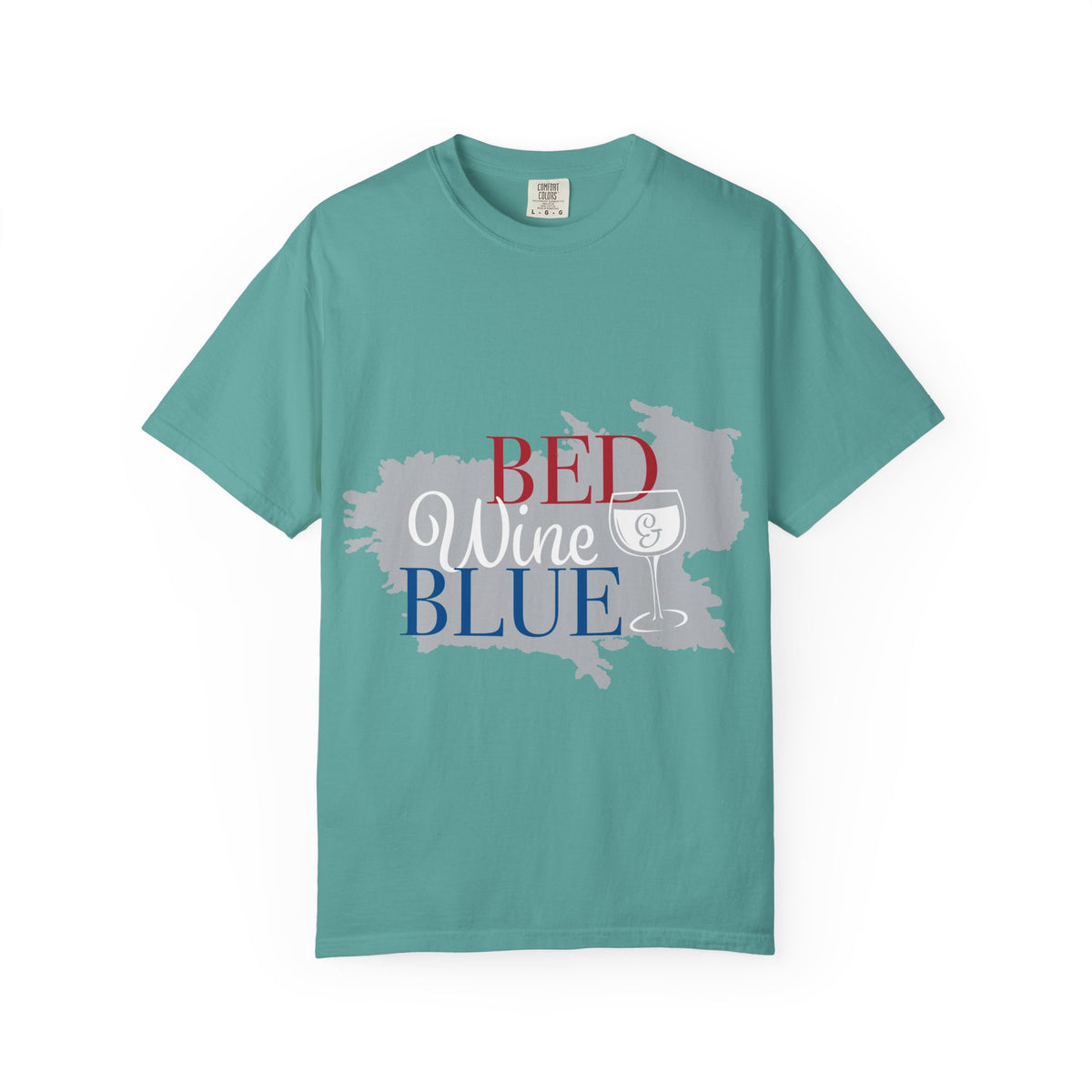 Red Wine Blue Wine Glass Graphic Tee