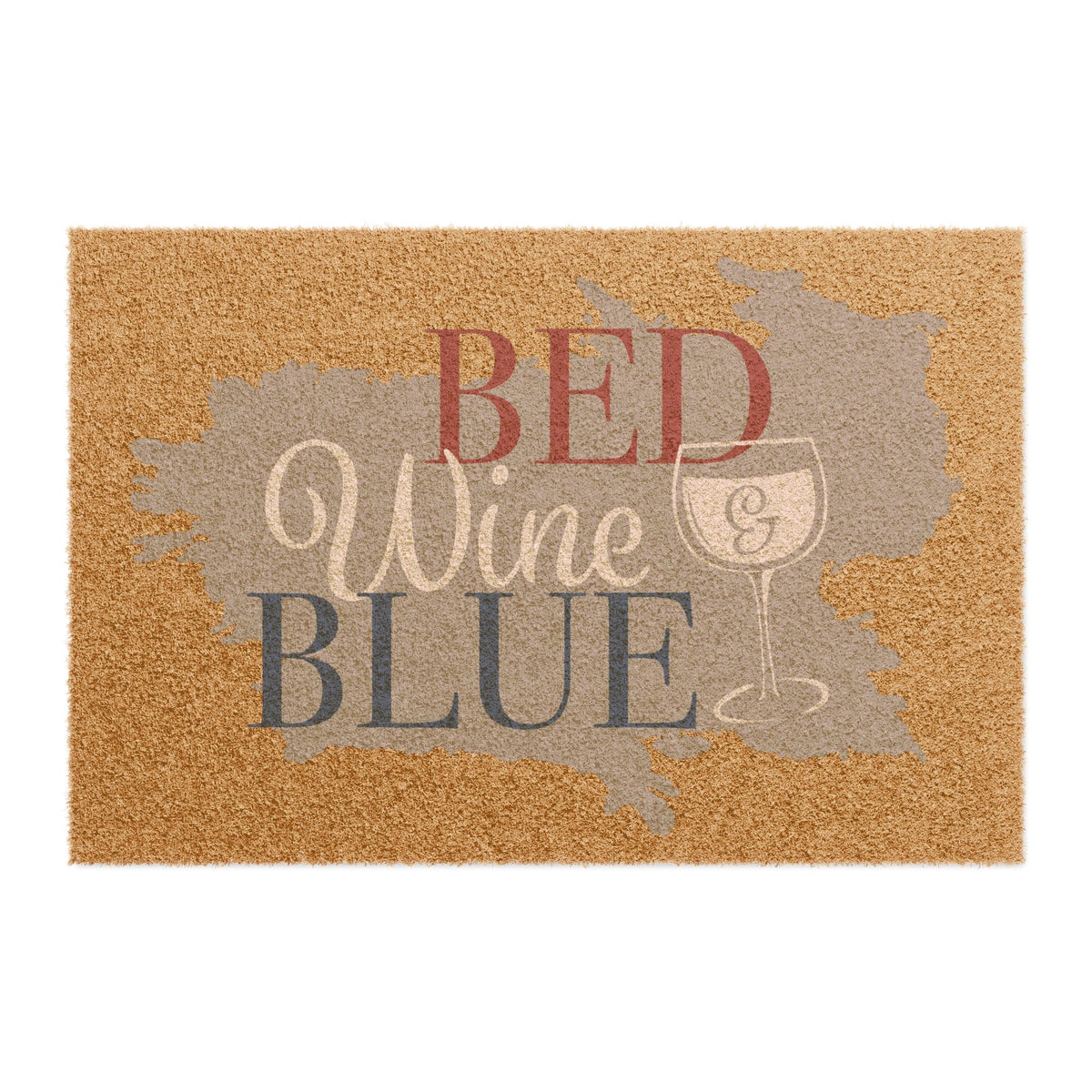 Red White & Blue Wine Doormat