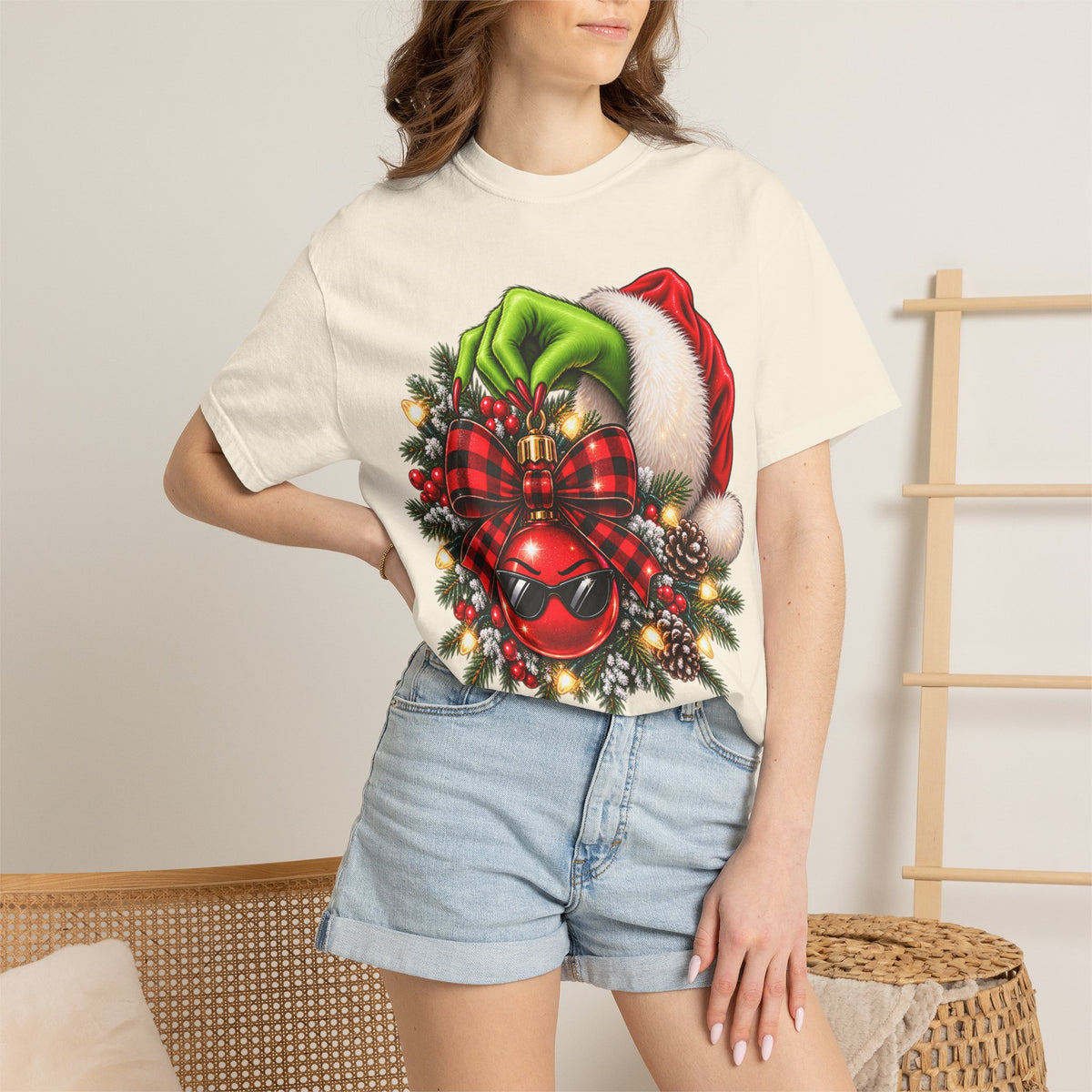 Holiday Grinch Wreath T-Shirt