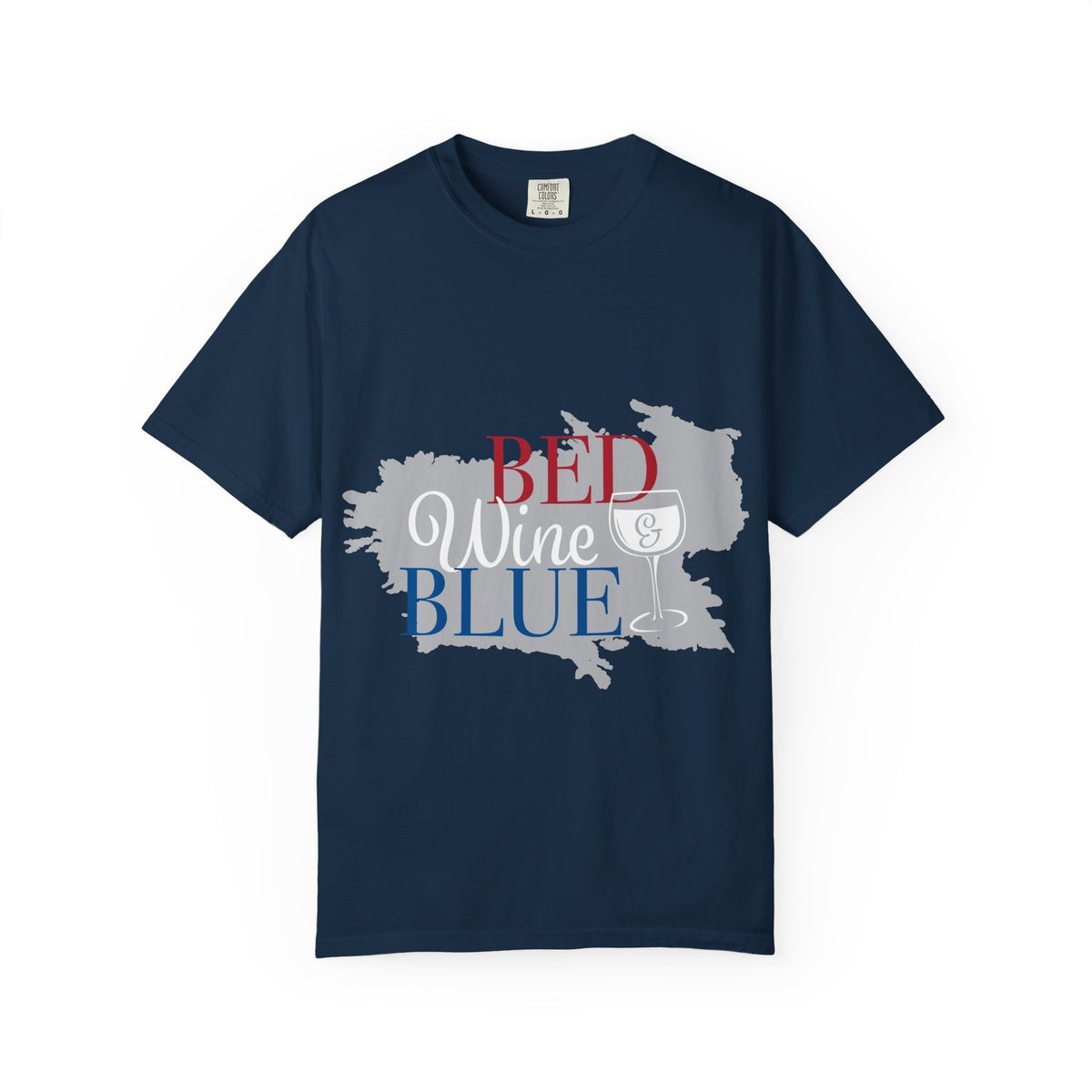 Red Wine Blue Wine Glass Graphic Tee