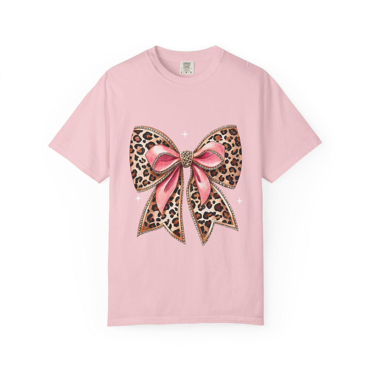 Leopard Pink Bow T-Shirt