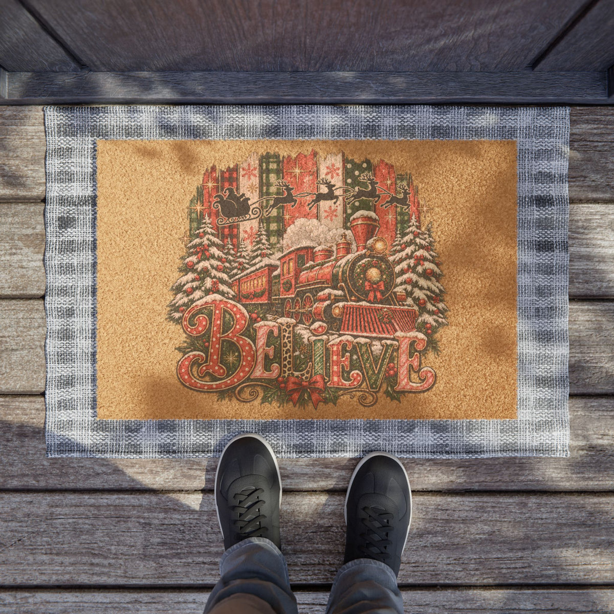 Believe Christmas Doormat
