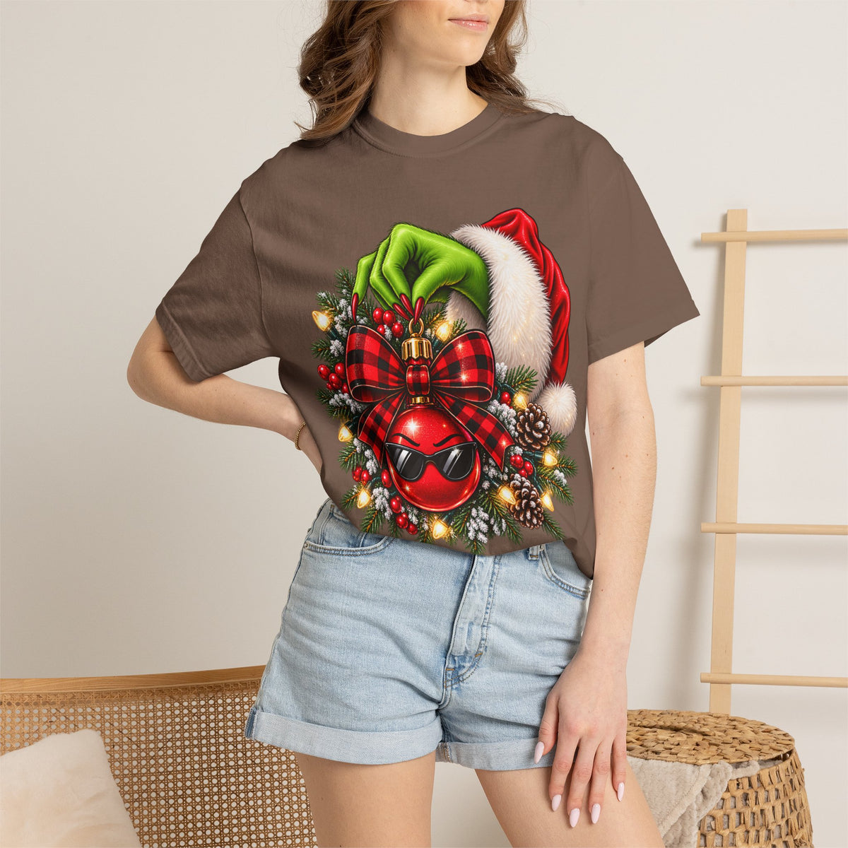 Holiday Grinch Wreath T-Shirt