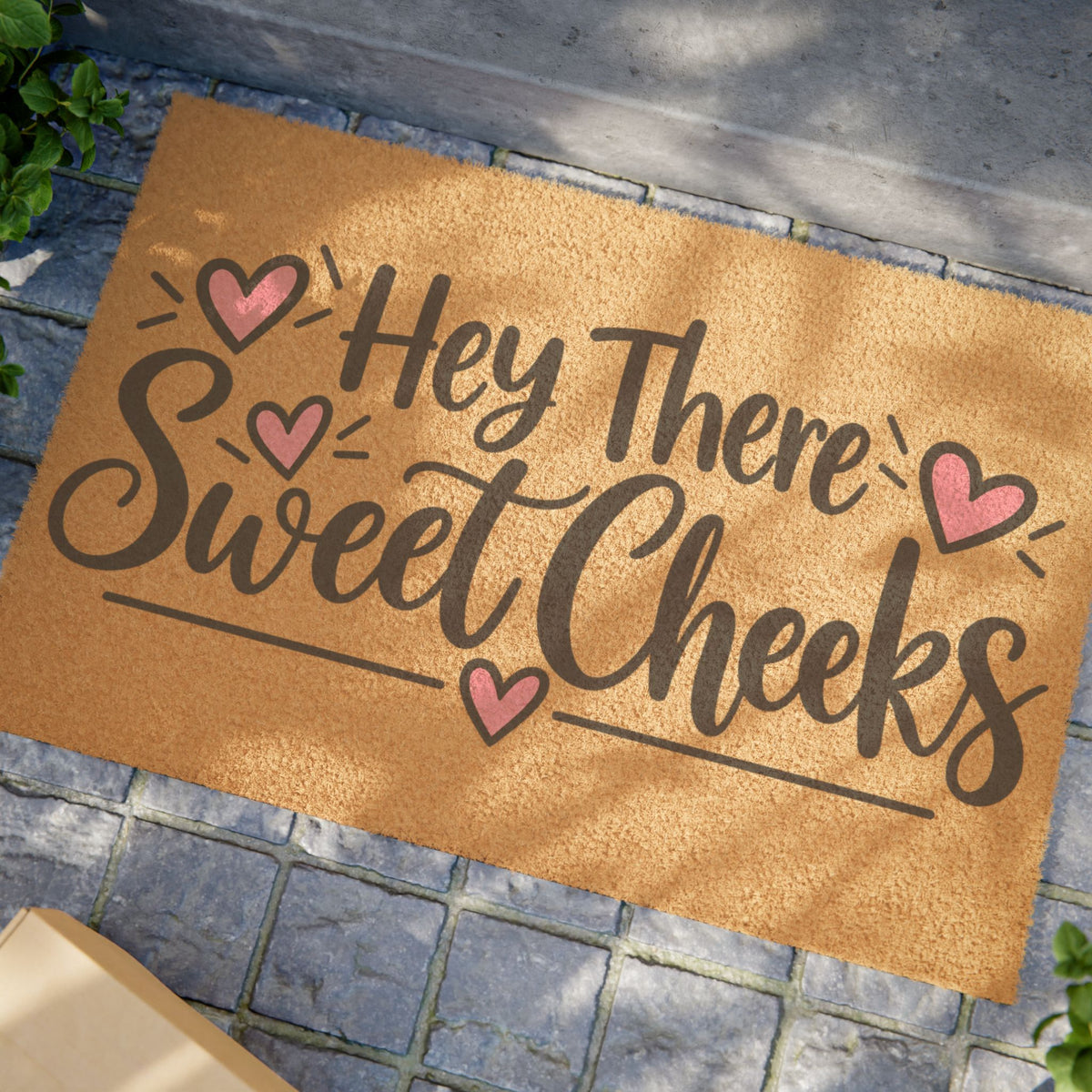 “Hey There Sweet Cheeks” Funny Welcome Doormat