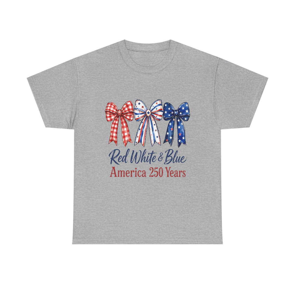 America 250 Red White & Blue Bow T-Shirt