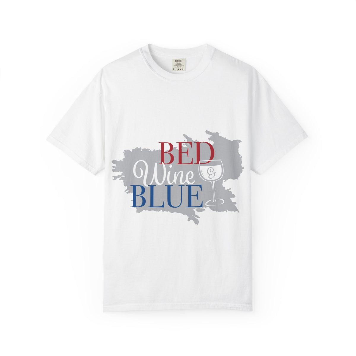 Red Wine Blue Wine Glass Graphic Tee