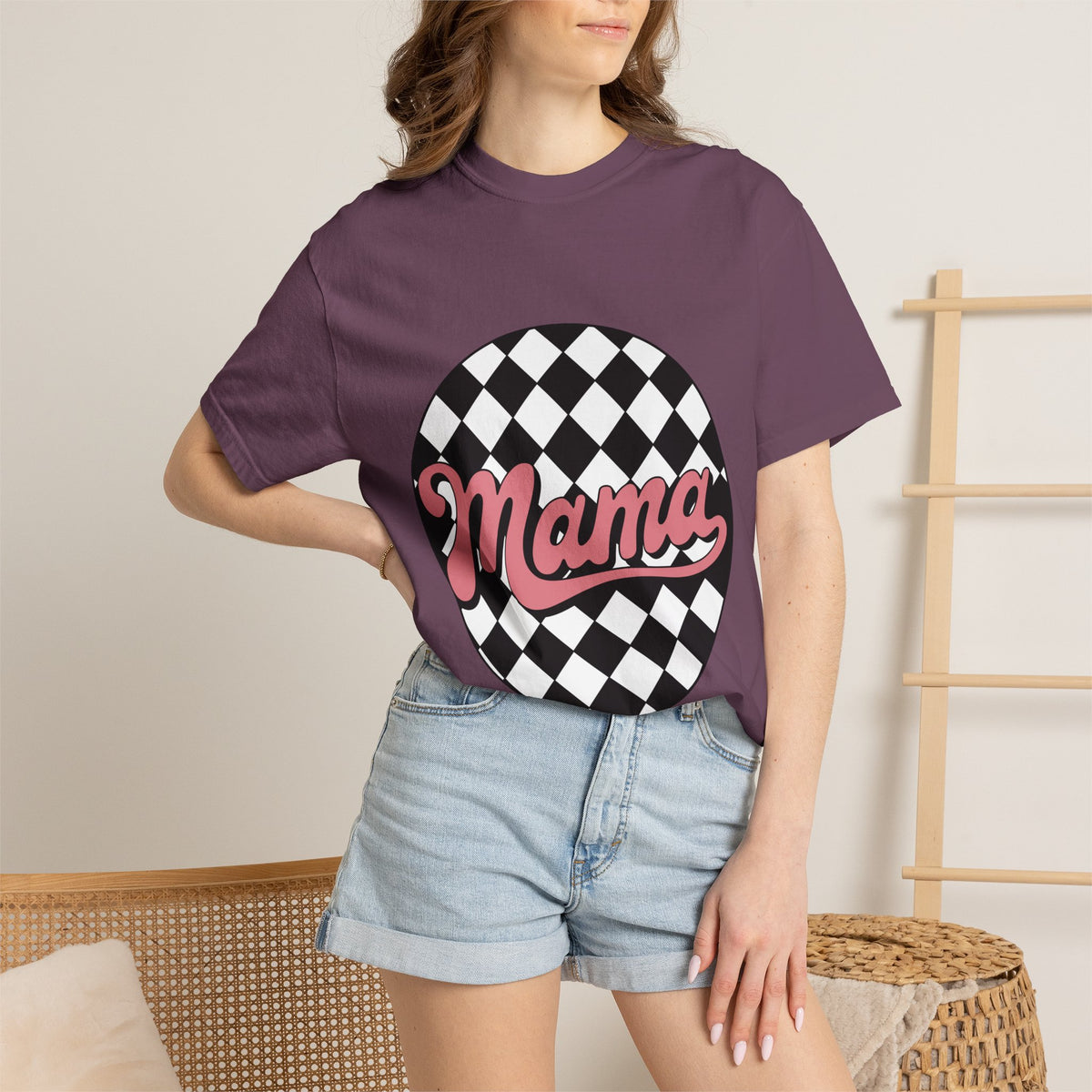 Mama Checkerboard T-Shirt