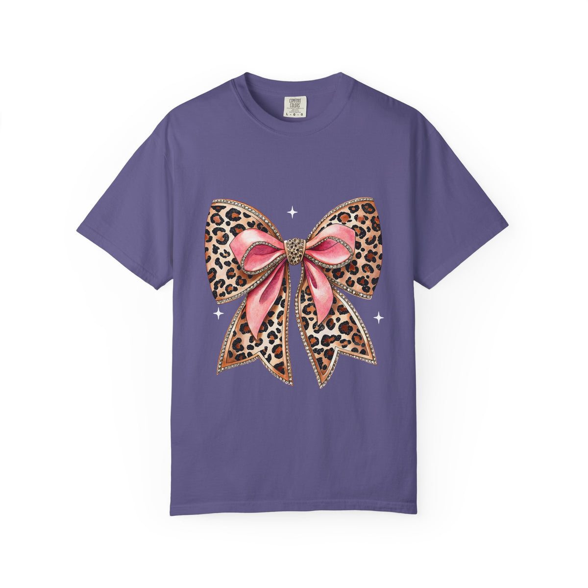 Leopard Pink Bow T-Shirt