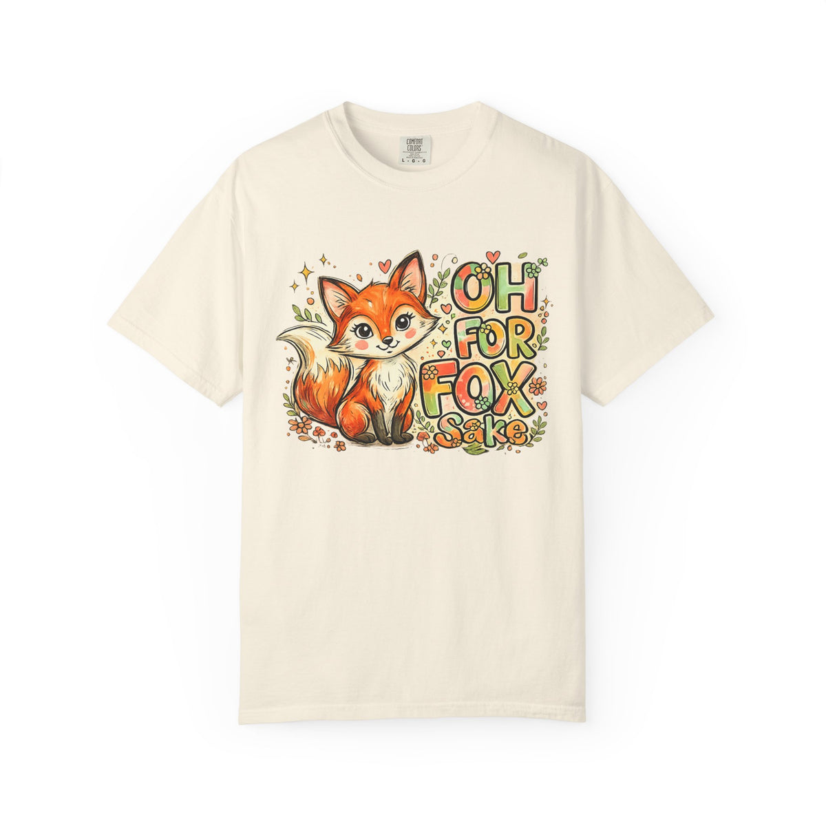 Fox Graphic T-Shirt — Cute "Oh For Fox Sake" Woodland Tee