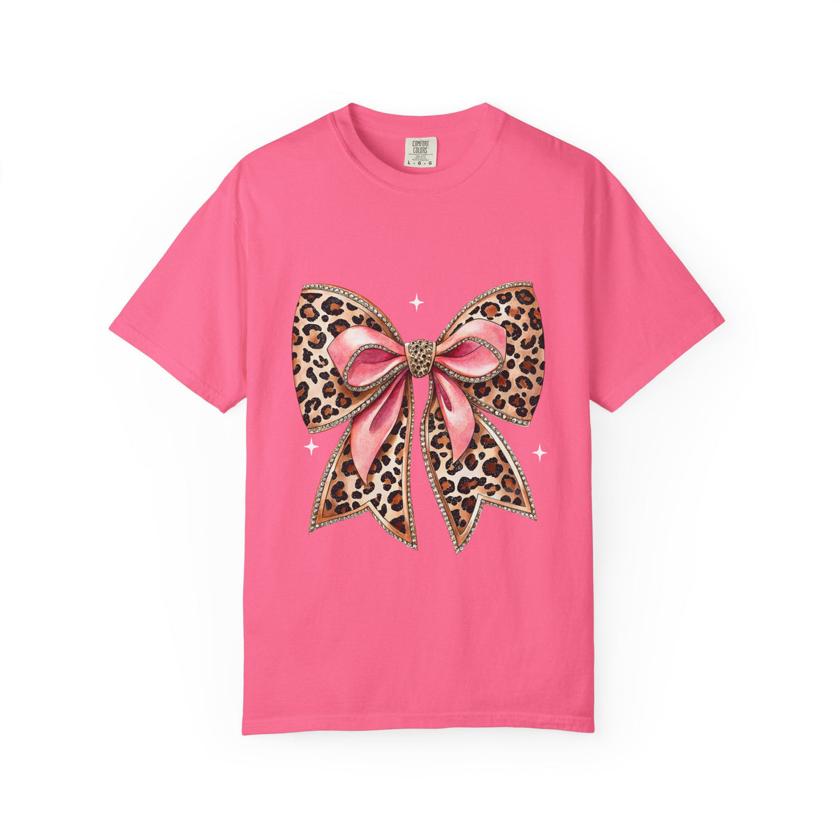 Leopard Pink Bow T-Shirt