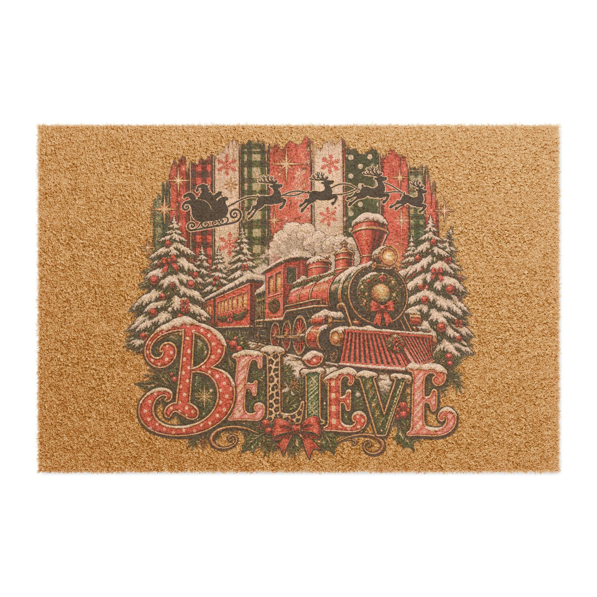 Believe Christmas Doormat