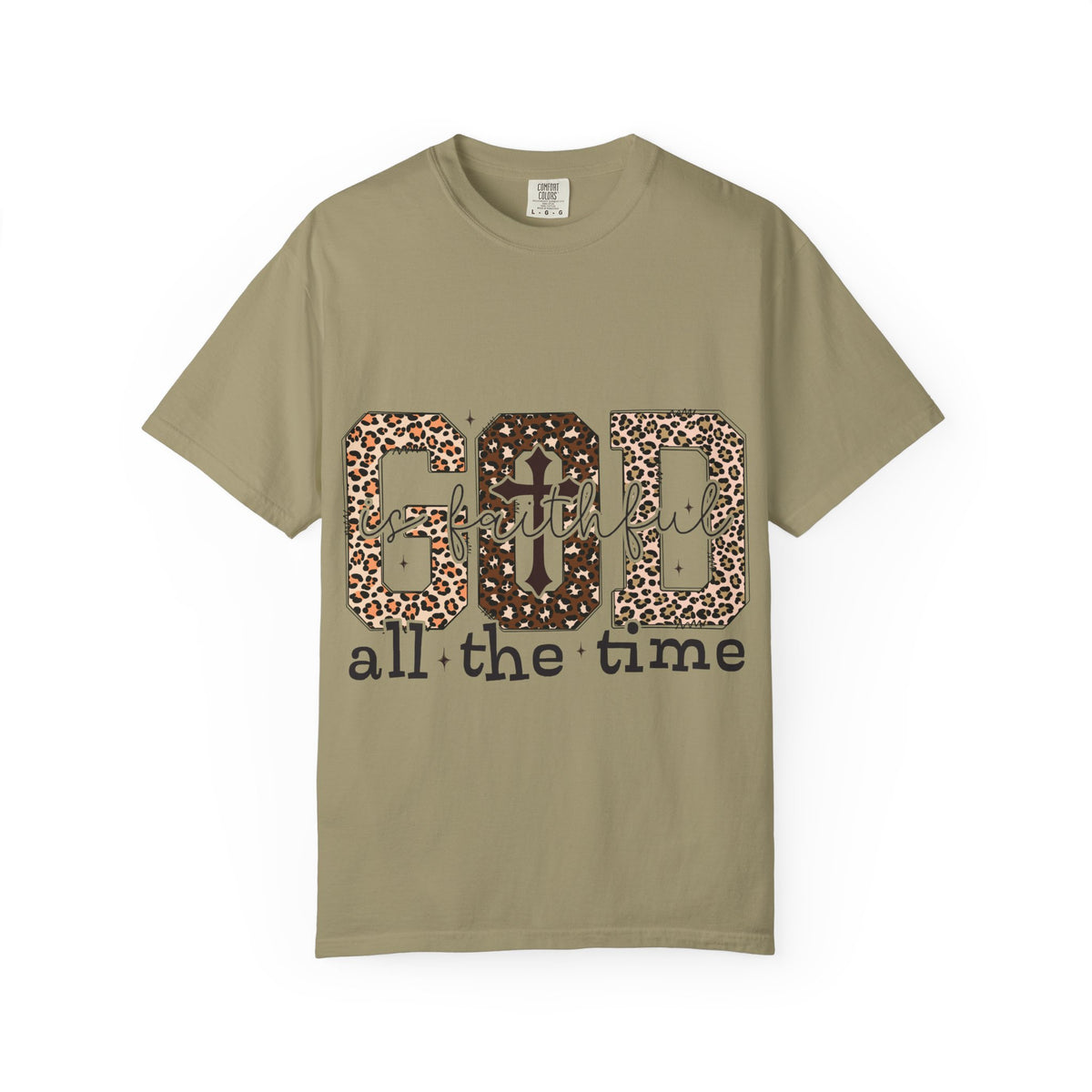 God Grateful All The Time Leopard Print T-Shirt